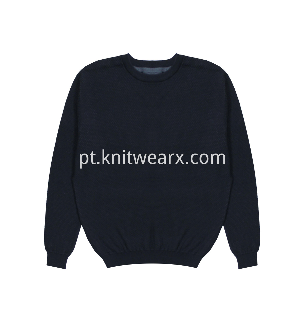 Men's Soft Pineapple Texture Crewneck Pullover